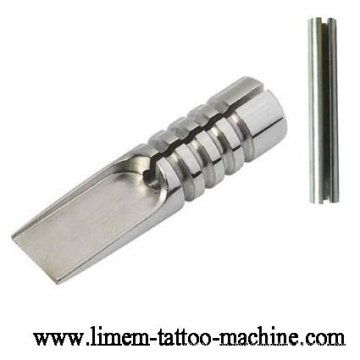 Professioneller 316L Edelstahl Magnum Tattoo Grip mit Spitze und geschlitztem Rohr